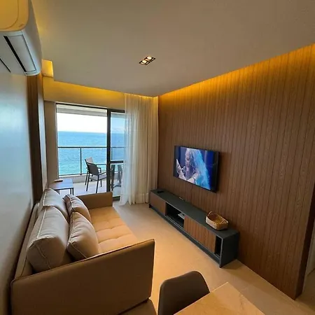 Apartamento Alto Padrao Salvador Bc1309 Pe Na Areia Vista Mar Barra Ondina Exterior foto