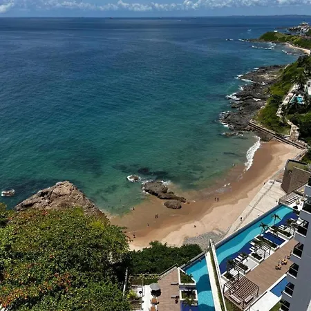 Apartamento Alto Padrao Salvador Bc1309 Pe Na Areia Vista Mar Barra Ondina Exterior foto